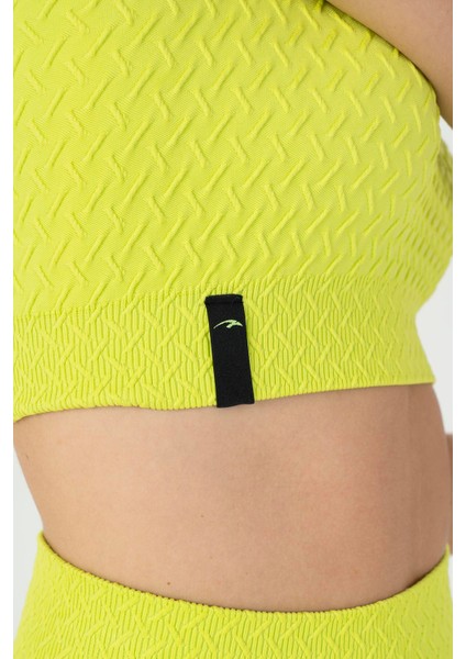 SlimFit Kadın Kapalı Yaka Neon Yeşil Bra fırsatları