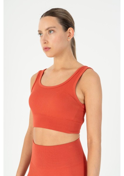 SlimFit Kadın Düz Yaka Kiremit Bra modelleri