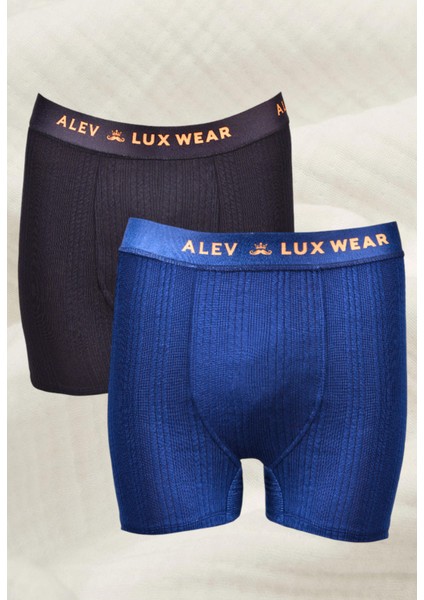 2'li Paket, Ultra Yumuşak Boxer, Ultra Esnek Boxer, Bambu Boxer Doku, Özel Tasarım ve Özel Kumaş Boxer