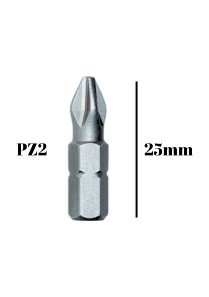 Pz2 Ahşap Vidası Vidalama 25MM Bits Matkap UCU(25MM)(PZ2)