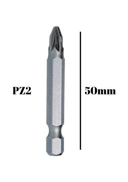 Pz2 Ahşap Vidası Vidalama 50MM Bits Matkap UCU(50MM)(PZ2)