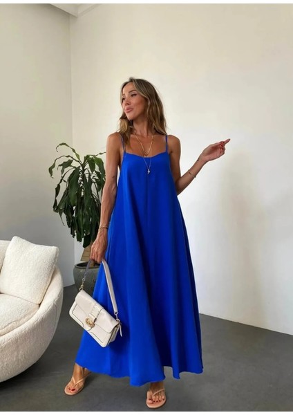 Kadın Aerobin Kumaş Ayarlanabilir Askılı Uzun Elbise fiyatları