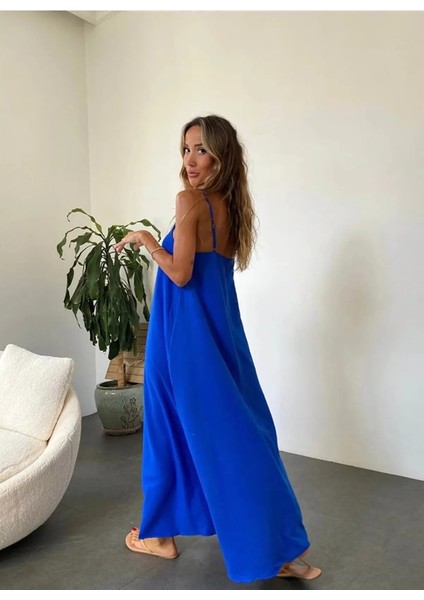 Kadın Aerobin Kumaş Ayarlanabilir Askılı Uzun Elbise fırsatları