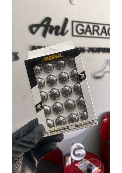 Krom Bijon Kapağı 17MM 20ADET