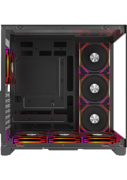 Grand Premium 7x ARGB Fan Kumandalı USB 3.0 Gaming Bilgisayar Kasası Siyah