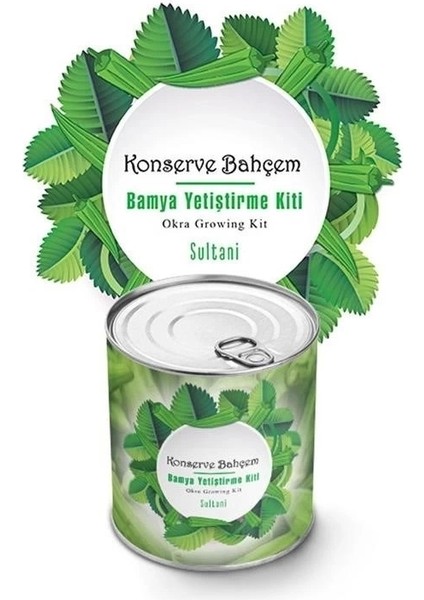 Konserve Bahçem Evde Konservede Sultani Bamya Yetiştirme Kiti