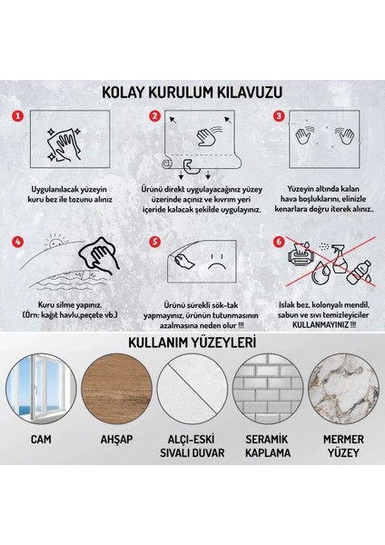 100X100CM Statik Kağıt Renkli Çarpım Tablosu