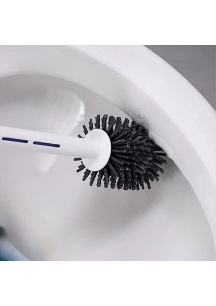 Deterjan Hazneli Silikon Tuvalet Fırçası