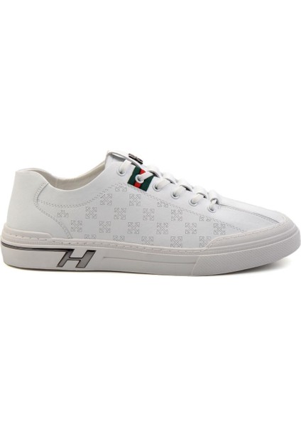 Beyaz Leather Erkek Sneaker E01185510303