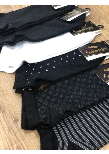 6 Lı Royam Axa Club Desenli Pamuklu Erkek Patik Çorap