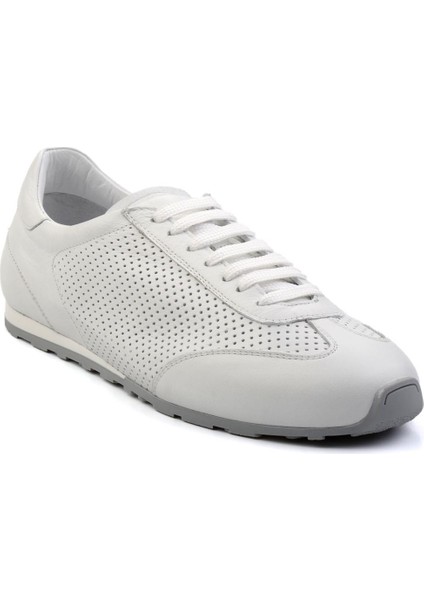 Beyaz Kırışık Leather Erkek Sneaker E01083017103 modelleri