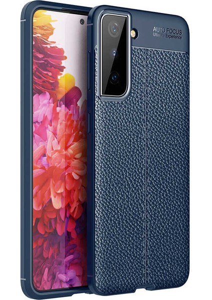 Galaxy S21 Plus Kılıf Iksp Niss Silikon Kapak-Lacivert