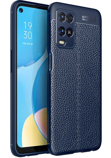 Oppo A54 4g Kılıf Iksp Niss Silikon Kapak-Lacivert