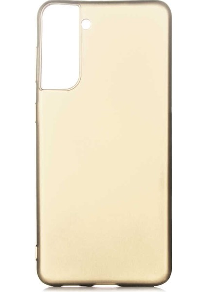 Galaxy S21 Kılıf Iksp Premier Silikon Kapak-Gold
