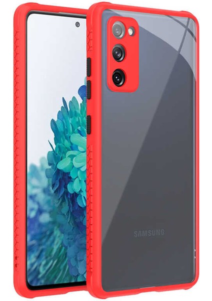 Galaxy S20 Fe Kılıf ​​iksp Kaff Kapak-Kırmızı