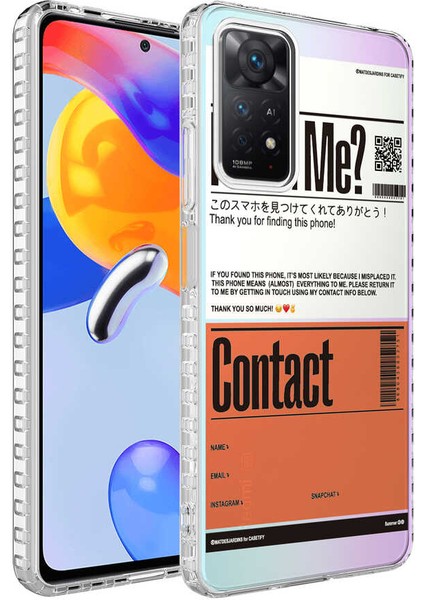 Xiaomi Redmi Note 11 Global Kılıf Airbag Kenarlı Renkli Desenli Silikon Iksp Elegans Kapak-No6