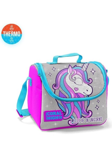 Kids Pembe Gümüş Simli Unicorn Desenli Üç Bölmeli USB Şarjlı Kulaklık Çıkışlı Okul Sırt Çantası Seti modelleri