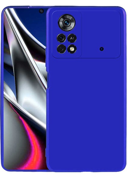 Xiaomi Poco X4 Pro 5g Kılıf Iksp Premier Silikon Kapak-Saks Mavi