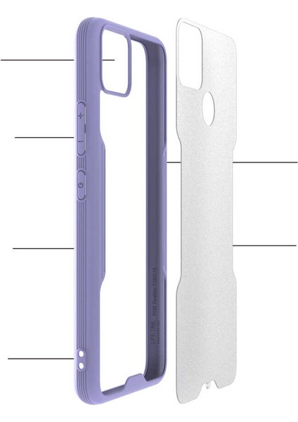 Realme C25 Kılıf Iksp Parfe Kapak-Pembe