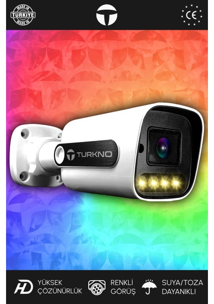 1 Navie Kamera Bullet Dış Mekan Full Hd Renkli Gece Görüşlü Warmled Kameralı Ahd Güvenlik Kamerası