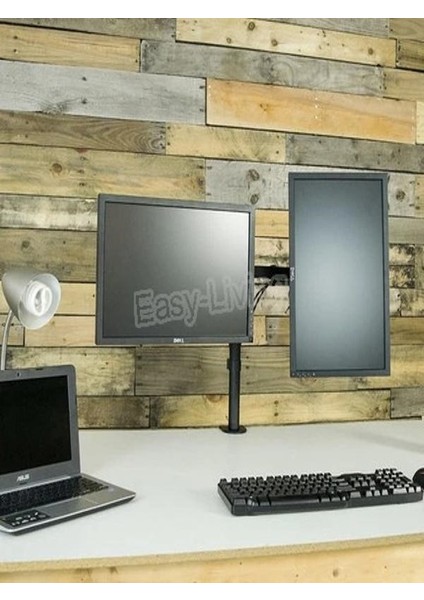 Monitör Standı Çift Kollu Masaüstü Ayarlanabilir 14-32 Inç Vesa Uyumlu 7 kg Taşıma Kapasiteli fırsatları