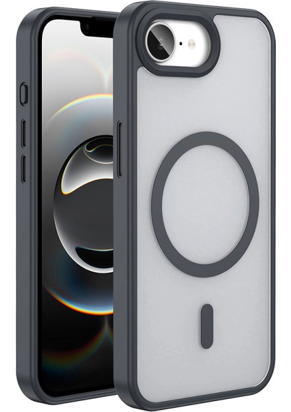 Apple iPhone 16E Kılıf M-Safe Şarj Özellikli Mat Arka Yüzey Zore Sio Kapak