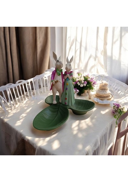 Paskalya Tavşan Tabaklı Sunum, çerezlik - Kahvaltı - Kahve - Meyve Sunum Tabağı fiyatları