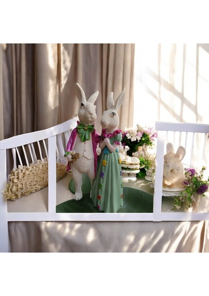 Paskalya Tavşan Tabaklı Sunum, çerezlik - Kahvaltı - Kahve - Meyve Sunum Tabağı modelleri