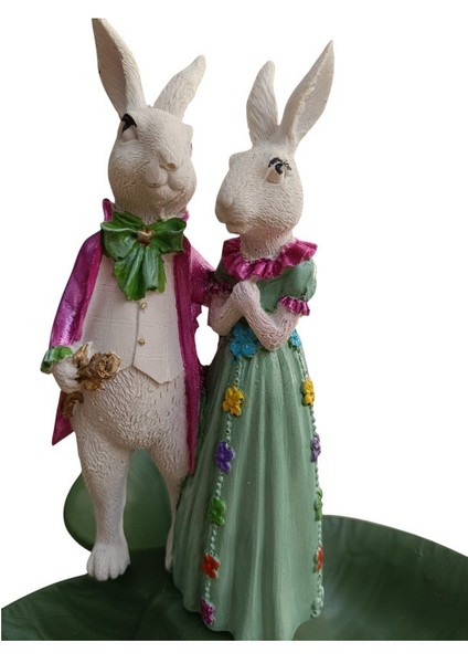 Paskalya Tavşan Tabaklı Sunum, çerezlik - Kahvaltı - Kahve - Meyve Sunum Tabağı indirimleri