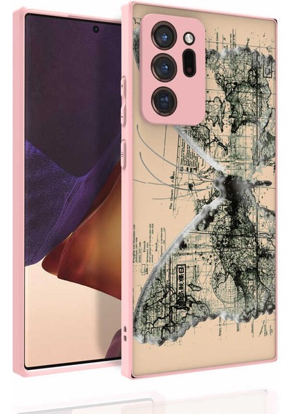 Galaxy Note 20 Ultra Kılıf Desenli Kamera Korumalı Parlak Iksp Nora Kapak-No4