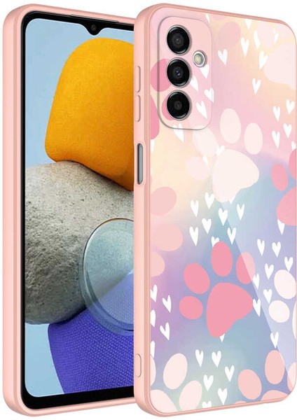 Galaxy M23 Kılıf Kamera Korumalı Desenli Sert Silikon Iksp Epoksi Kapak-No4