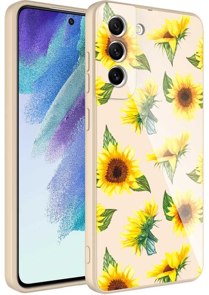 Galaxy S21 Fe Kılıf Kamera Korumalı Desenli Sert Silikon Iksp Epoksi Kapak-No2