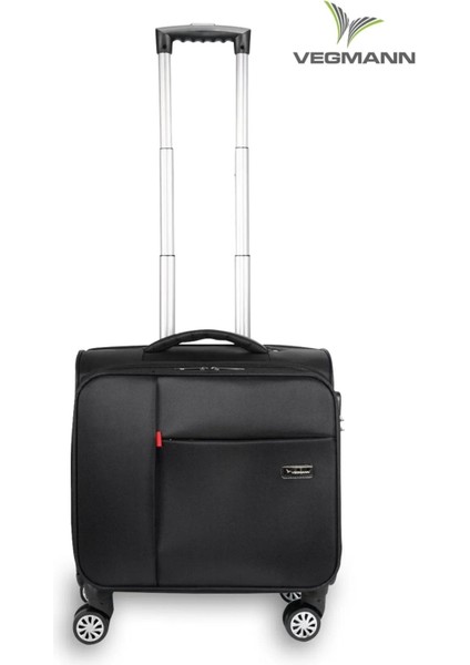 Carry-On Hostes Pilot Kabin Boy 15-17 Inc Uyumlu Laptop Bölmeli Kumaş Valiz