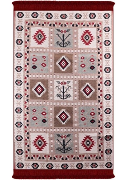 Home Çift Taraflı Kilim Makinede Yıkanabilir Modern Desenli 120X180CM