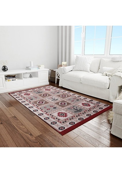 Home Çift Taraflı Kilim Makinede Yıkanabilir Modern Desenli 120X180CM