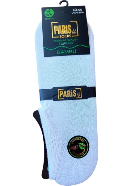 Erkek bambu çorap 3'lü ekonomik paket dikişsiz sneaker soket beyaz yumuşak esnek ÇKE1-1