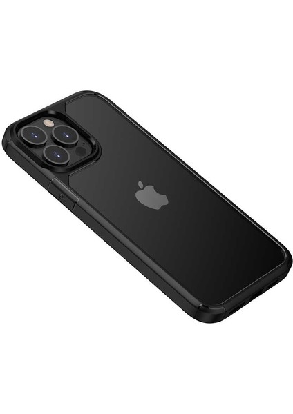 iPhone 13 Pro Max Kılıf Iksp Roll Kapak-Siyah