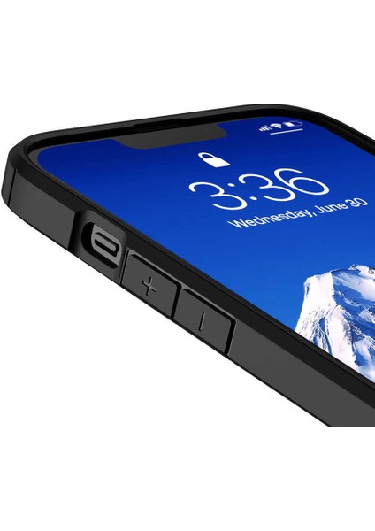 iPhone 13 Pro Max Kılıf Iksp Roll Kapak-Siyah
