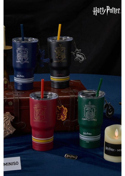 Harry Potter Lisanslı Pipetli Termos (580ml) - Ravenclaw