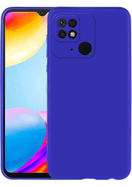 Xiaomi Redmi 10C Kılıf Iksp Premier Silikon Kapak-Saks Mavi