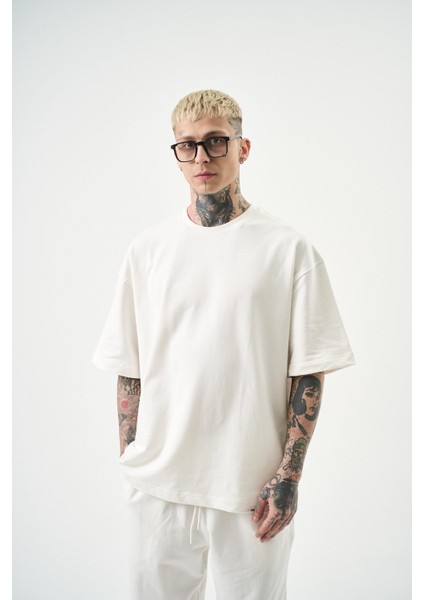 Erkek Basic T-Shirt Beyaz
