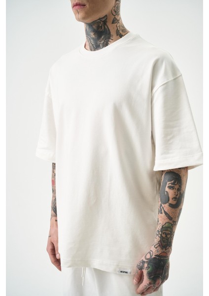 Erkek Basic T-Shirt Beyaz fırsatları