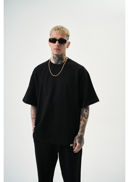 Erkek Basic T-Shirt Siyah