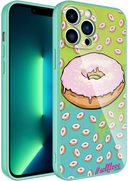 iPhone 13 Pro Max Uyumlu Kamera Korumalı Desenli Sert Silikon Iksp Epoksi KAPAK-NO12