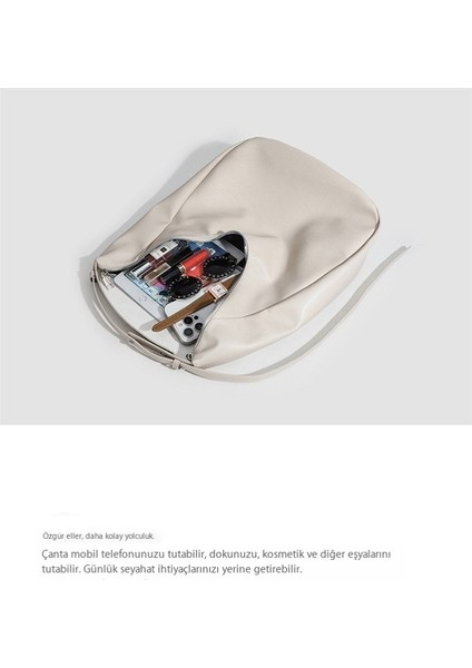Tek Omuz Çantası Retro Moda Kadın Çantası Koltuk Altı Çantası Büyük Kapasiteli Işe Gidip Gelme (Yurt Dışından)