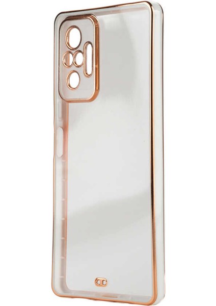 Xiaomi Redmi Note 10 Pro Kılıf Iksp Voit Clear Kapak-Beyaz