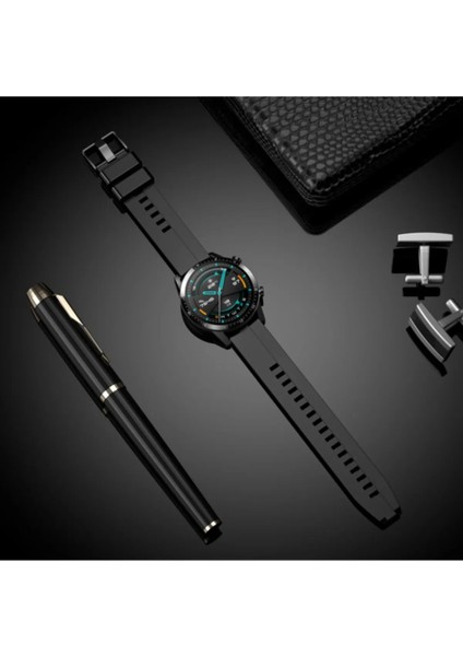 Huawei Watch Gt3 / Gt4 / Gt5 / Gt5 Pro 46MM Uyumlu 22MM Yumuşak Desenli Jel Silikon Kordon