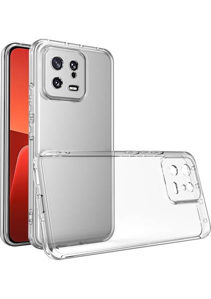 Xiaomi Mi 13 Pro Kılıf Iksp Kamera Korumalı Süper Silikon Kapak-Renksiz