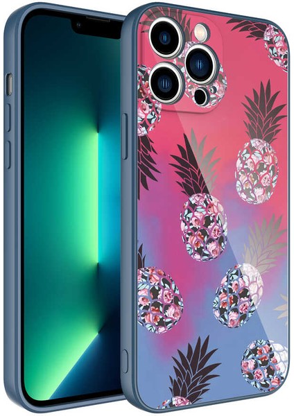 iPhone 13 Pro Max Kılıf Kamera Korumalı Desenli Sert Silikon Iksp Epoksi Kapak-No3