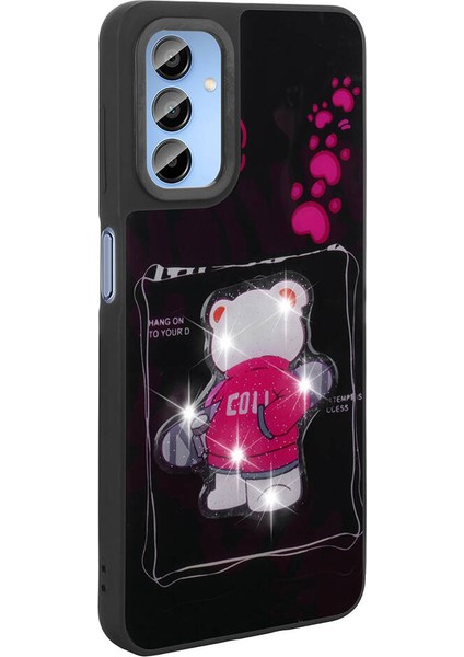 Samsung Galaxy A25 Kılıf Parlayan Kabartmalı Ikonik Figürlü Iksp Amas Silikon Kapak-Beyaz fırsatları